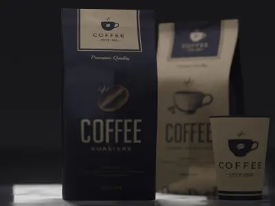 Premium packaging pouch 3D model