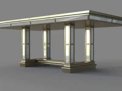 Ava Extending Dining Table 3D model