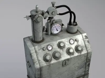 Tub Machine retro 3D model