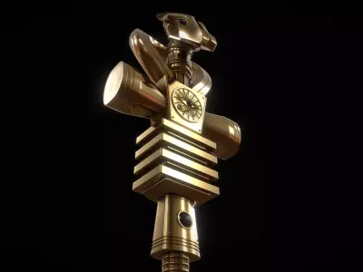 Ankh Scepter of Eternity 3D model