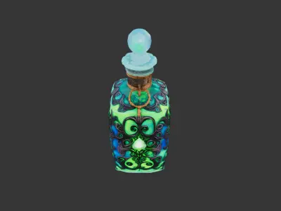 Potion Bottle Free low-poly 3D model
