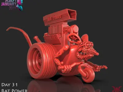 Rat Power Timelapse and Model 3D print model