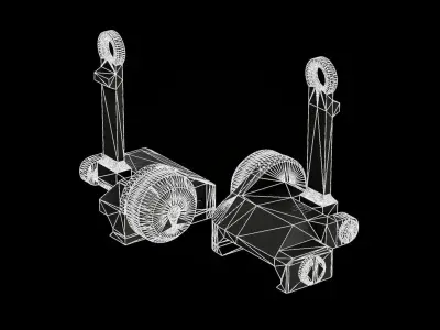 KAC 300 - Iron Sight  Low-poly 3D model