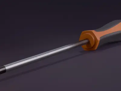 Screwdriver - PBR Game Ready Asset Low-poly 3D model