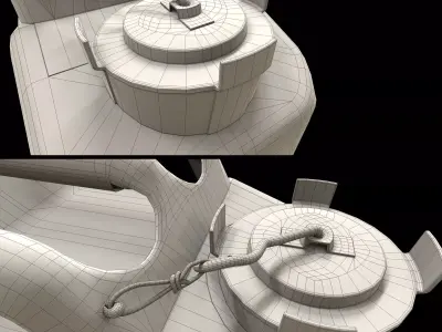 Canisters Low-poly 3D model
