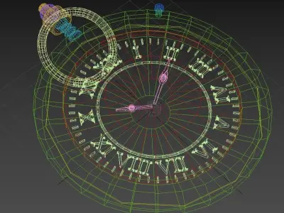  Pocket watch Low-poly 3D model