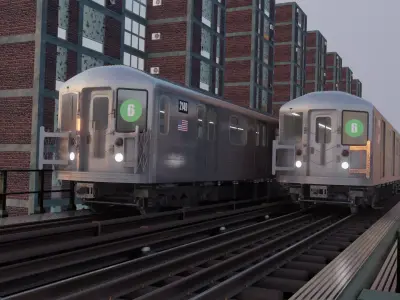 R62 KAWASAKI NYC Subway 3D model