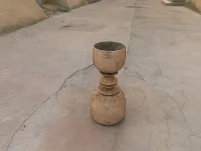 mortar and pestle Low-poly 3D model