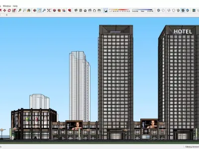 Sketchup Hotel 107 3D model