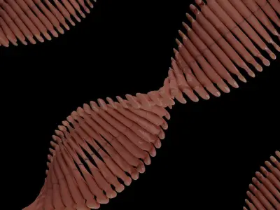 DNA Cell Visual Sci-fi Version  Low-poly 3D model