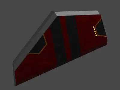 Sci fi heavy pistol 3D model