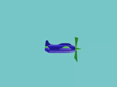  aircraft 3d model Free low-poly 3D model