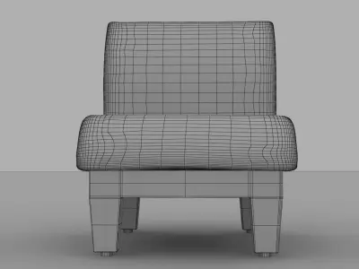 Princess Slipper Chair Free 3D model