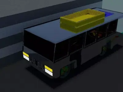 Bus animation blender Free 3D model