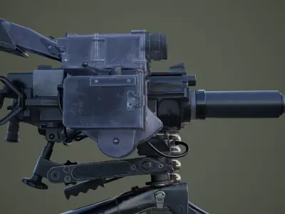 MK47 grenade launcher 3D model