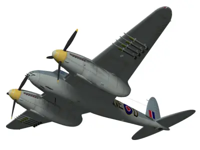 de Havilland DH98 Mosquito MkVI 3D model