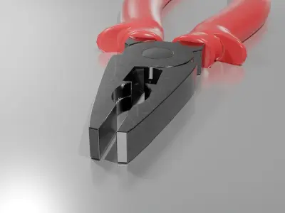 pliers Low-poly 3D model get