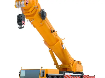 Mobile Crane Liebherr LTM 1500 3D model