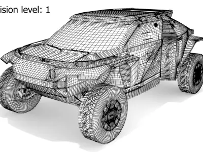 Dacia Sandrider Dakar Carbon 3D model