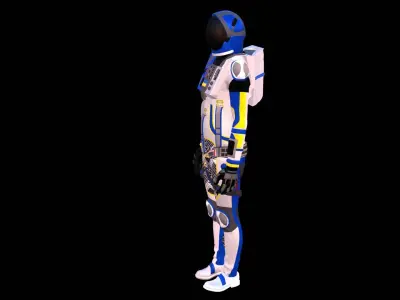 Astronaut Spacesuit Ukraine 3D model