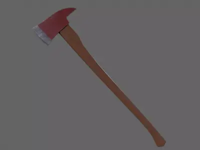 PBR Fire Axe V1c Low-poly 3D model
