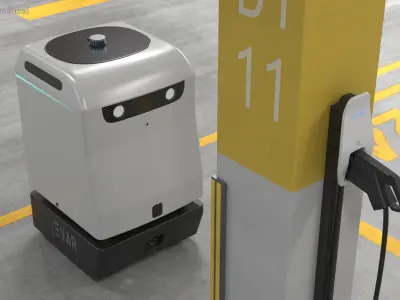 EVAR Parky Charging Robot 3D model