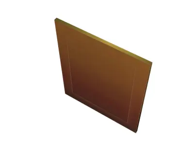 Picture frame metal Low-poly 3D model