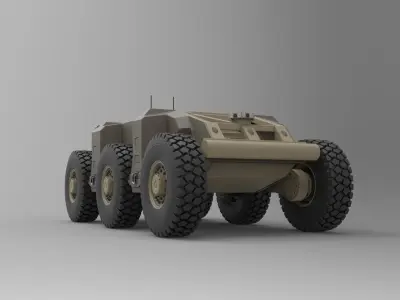 Crusher military vehicle 3D model