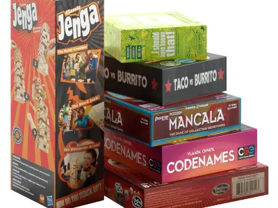 Board Games Pack 3 3D model