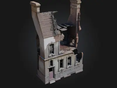 Abandoned Ruin  Echoes of a Lost Civilization 3D model