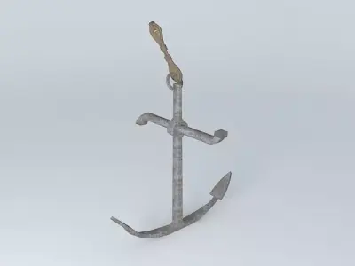 ARGONAUTIX marine details anchor 17th century 3D model