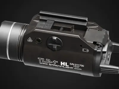 Streamlight TLR-1 HL Flashlight Low-poly 3D model