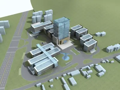 Office Building 3D model 197