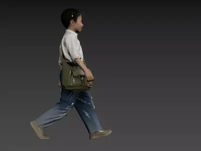 189- Chinese style scene 1970s 3D model