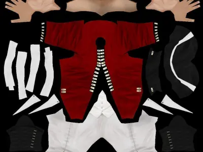 British soldier 1780 3D model