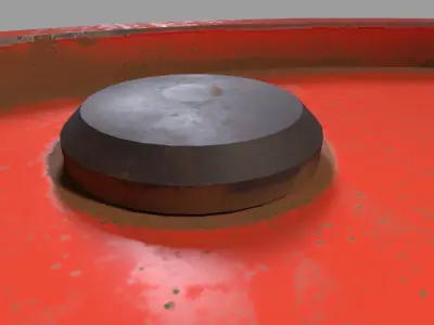 Barrel PBR Model Low-poly 3D model