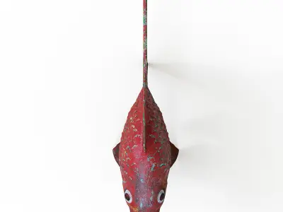 Gold fish Low-poly 3D model buy