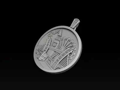 England Uk Pendant 3D print model