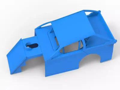 Shell of Mod Lite Race car Version 2 Scale 1 to 25 3D print model