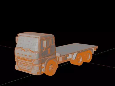 Mitsubishi Fuso Shogun Chassis FP350G 3D model