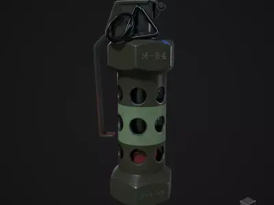 Stun Grenade 3D model purchase
