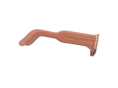 Peach Tint Sunglasses 3D model