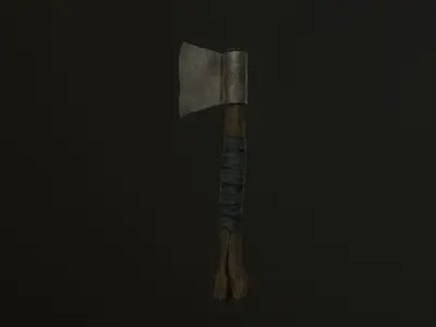 old-axe axe Free low-poly 3D model