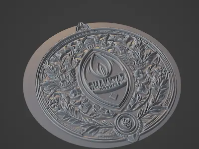 Shakhtar Donetsk Football Medallion 3D print model