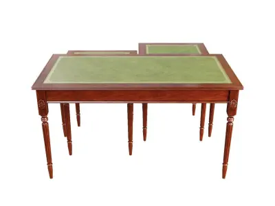 Antique Coffee Table Set 3D model