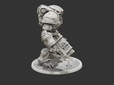 Heavy Battle Golem Commander 3D print model