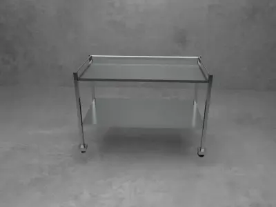 Hospital trolly Free low-poly 3D model