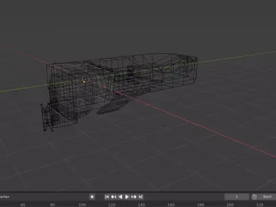small propeller boat design Free low-poly 3D model
