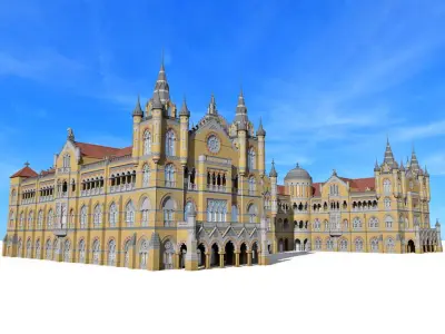 Railway Station Chhatrapati Shivaji Terminus 3D model