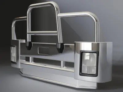 BUMPER BULL BARFOR ISUZU FVD  3D model